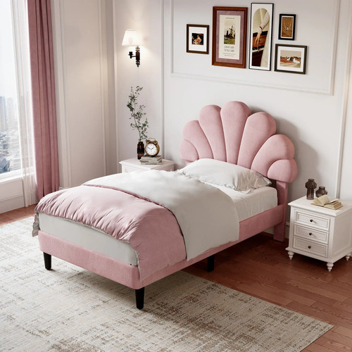 3ft single pink bed - single,