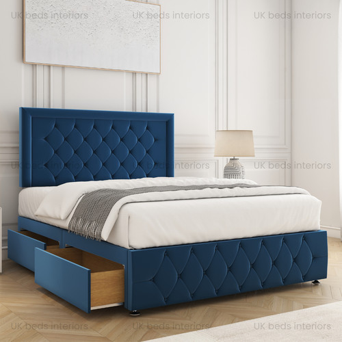 Double divan base bed - base,