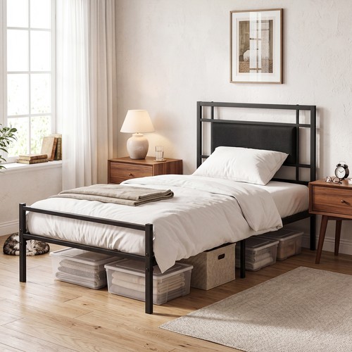 Single bed frame heavy duty - bed, heavy-duty