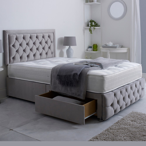 Plush divan bed - set, 24"