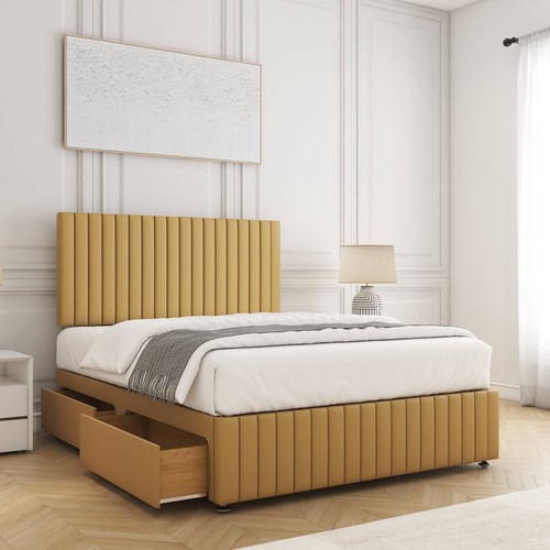 Divan bed set plush velvet - plush,