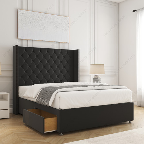 Divan bed set wingback - set, 54"