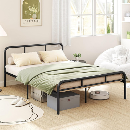 Single double metal bed - single/double,